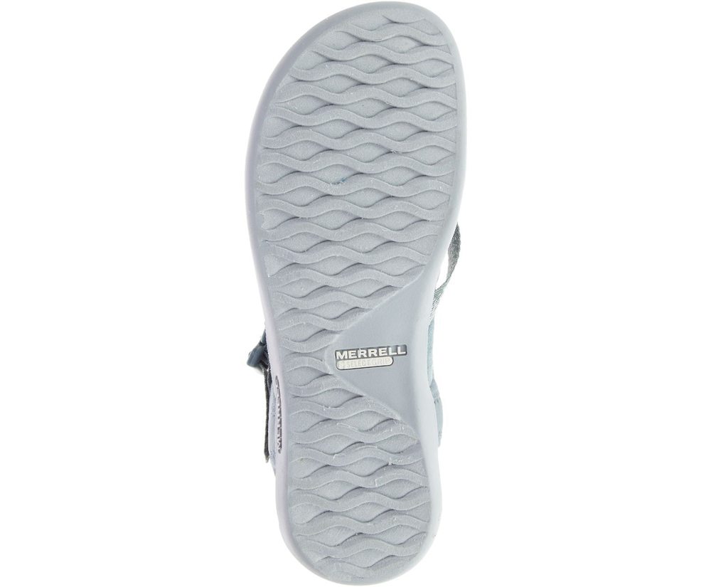 Merrell Sandals Blue - District Muri Lattice - Womens 46VPFAGRH